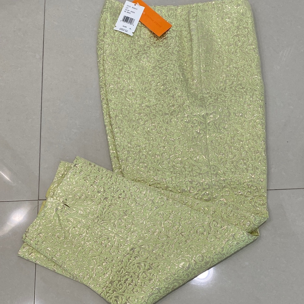 Cynthia Steffe Gold Patterned Pants